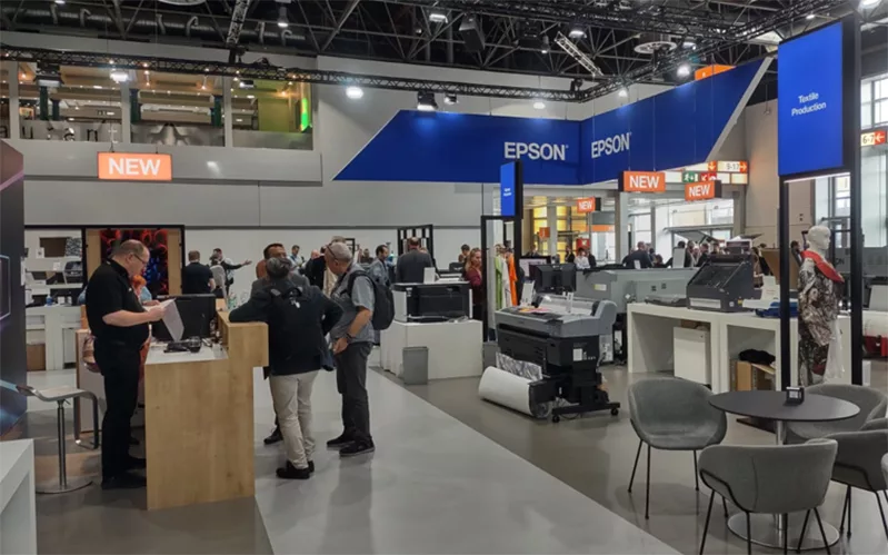 Brochesia at drupa 2024 in the Epson's stand