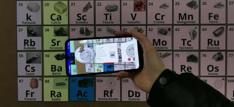 Augmented reality in schools on the periodic table